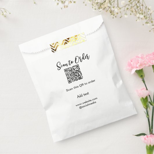 Sachets En Papier Scanner pour commander scanner le code QR ajouter (Scellé)