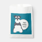 Sachets En Papier Schnauzer et Pois personnalisables (Devant)