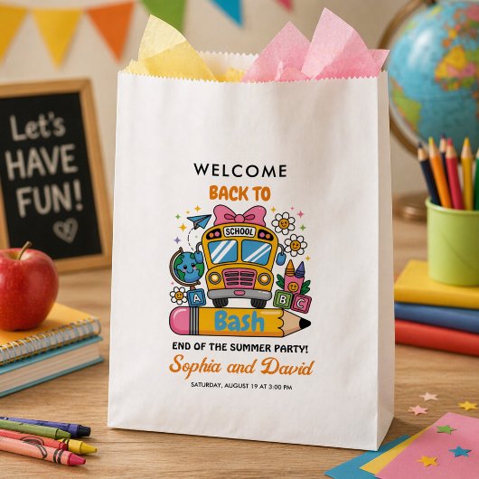 Sachets En Papier School’s Back Bash! Editable End of Summer Party 