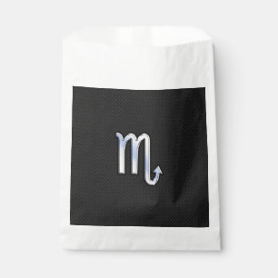 Sachets En Papier Scorpio Zodiac chrome comme sur la peau de serpent