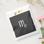 Sachets En Papier Scorpio Zodiac Sign on Carbon Fibre Print (Scellé)