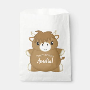 Sachets En Papier Scottish Highland Coo Cow fête d'anniversaire