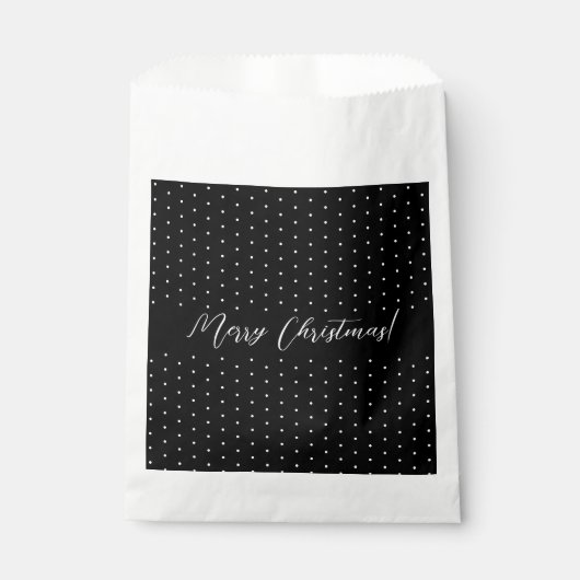 Sachets En Papier Script Black Elegant personnalisé (Devant)