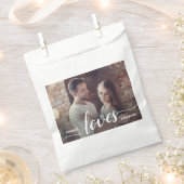 Sachets En Papier Script d'amour photo Couples personnalisés (Coupé)