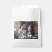 Sachets En Papier Script d'amour photo Couples personnalisés (Devant)