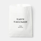 Sachets En Papier script de chauve-souris noire moderne halloween pa (Devant)