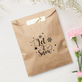 Sachets En Papier Script LET IT SNOW Faveur de Noël d'hiver (Scellé)
