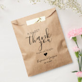 Sachets En Papier Script moderne personnalisé Sweet Merci Mariage de (Scellé)