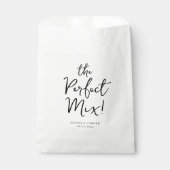 Sachets En Papier Script The Perfect Mix Wedding Treats (Devant)