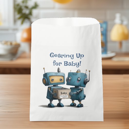 Sachets En Papier Se préparer pour le Baby shower robotique pour béb
