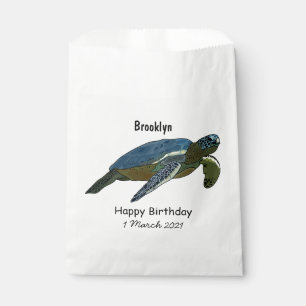 Sachets En Papier Sea turtle cartoon