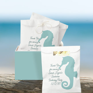 Sachets En Papier Seahorse Anniversaire Fête Personnalisé Favoriser