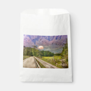 Sachets En Papier Seashore Marsh Sunset Anniversaire Favoriser les s
