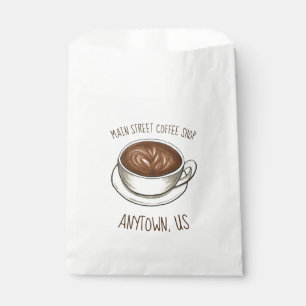 Sachets En Papier Seattle Coffee Cup Latte Barista Coffee House Shop