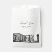 Sachets En Papier Seattle Wedding Favor Pikes Place Photo Merci (Devant)