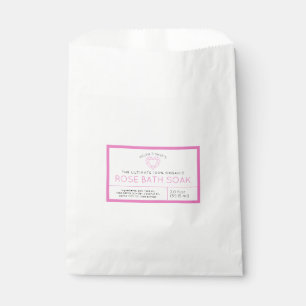 Sachets En Papier Sel de bain ou bain bombe étiquette produit