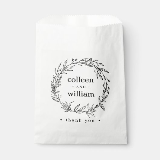 Sachets En Papier Serre de Fleur sauvage Folk Rustique (Devant)