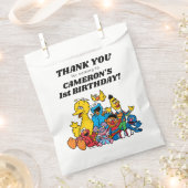 Sachets En Papier Sesame Street Pals 1er anniversaire - Merci (Coupé)