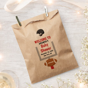 Sachets En Papier Sexe Révéler Football Baby Boy Douche Bienvenue