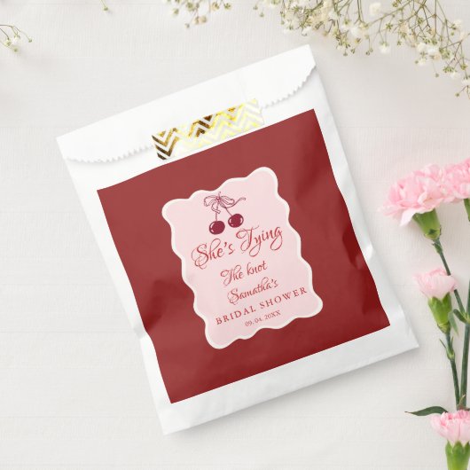 Sachets En Papier She is tying the knot Bridal Shower (Scellé)