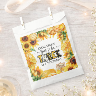 Sachets En Papier Si doux d'être trois floral 3e anniversaire