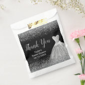 Sachets En Papier Silver Dress Faux Glitter Sweet 16 Birthday (Scellé)