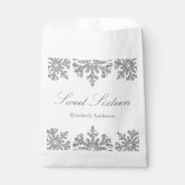 Sachets En Papier Silver Snowflake Winter Sweet 16 (Devant)