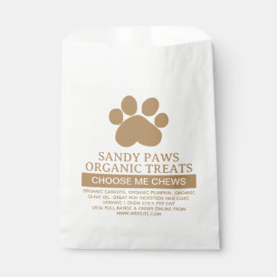 Sachets En Papier Simple Chien Traite Ingrédients Votre Logo Entrepr