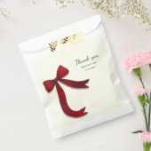 Sachets En Papier Simple Elegant Minimalist Red Bow (Scellé)