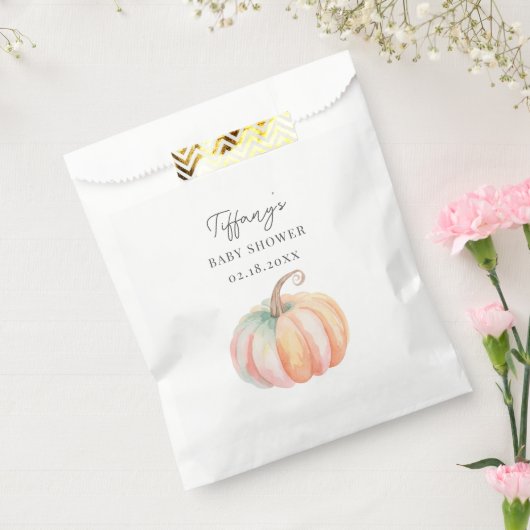 Sachets En Papier Simple Elegant Petit Citrouille Baby shower Automn (Scellé)