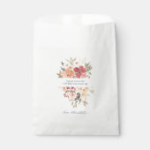 Sachets En Papier Simple Floral | Merci pour ton anniversaire (Devant)