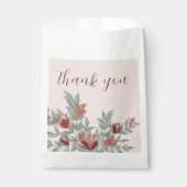 Sachets En Papier Simple Foliage Terracotta Mariage Faveur (Devant)