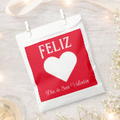 Sachets En Papier Simple Heureuse Sainte-Valentin Espagnol Coeur Bla (Coupé)