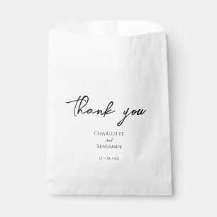 Sachets En Papier Simple Mariage Moderne Minimaliste