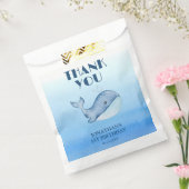Sachets En Papier Simple mignonne Baleine Bleu Mer Merci d'anniversa (Scellé)