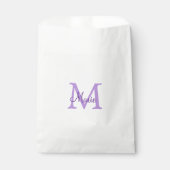 Sachets En Papier simple minimal add name monogram pink red   throw  (Devant)