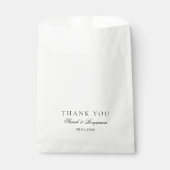 Sachets En Papier Simple Minimal Black & White Elegant Wedding (Devant)