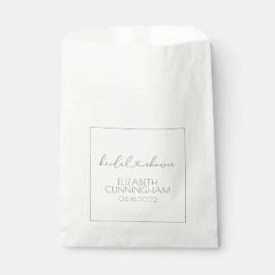 Sachets En Papier Simple minimaliste Élégant Fête des mariées Coeur