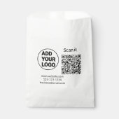 Sachets En Papier Simple minimum q r code ajouter logo code d'analys (Devant)