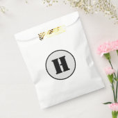 SACHETS EN PAPIER SIMPLE MODERNE MODERNE MONOGRAM ÉLÉGANT CHIC STYLE (Scellé)