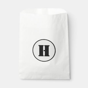SACHETS EN PAPIER SIMPLE MODERNE MODERNE MONOGRAM ÉLÉGANT CHIC STYLE