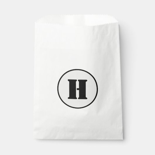 SACHETS EN PAPIER SIMPLE MODERNE MODERNE MONOGRAM ÉLÉGANT CHIC STYLE (Devant)