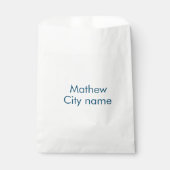 Sachets En Papier simple monogramme de lettre initiale ajoutez votre (Devant)