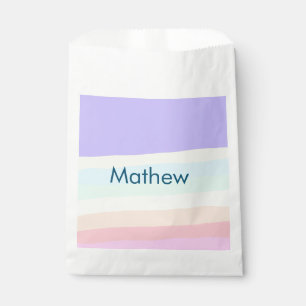Sachets En Papier simple monogramme de lettre initiale ajoutez votre