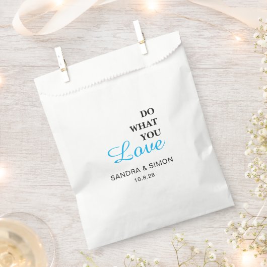 Sachets En Papier Simple sur mesure | FAIS CE QUE TU AIMES | Mariage (Coupé)