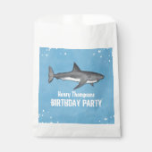 Sachets En Papier Simple Whimsical Birthday Sharks Blue Ocean Treat (Devant)