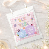 Sachets En Papier Six Is A Vibe Preppy Patch 6e Anniversaire (Coupé)