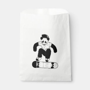 Sachets En Papier Skateboard Panda