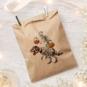 Sachets En Papier Skeleton équitation maman Dinosaur T rex Halloween (Coupé)
