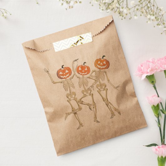Sachets En Papier Skeleton Halloween Citrouille Automne saison Éffra (Scellé)